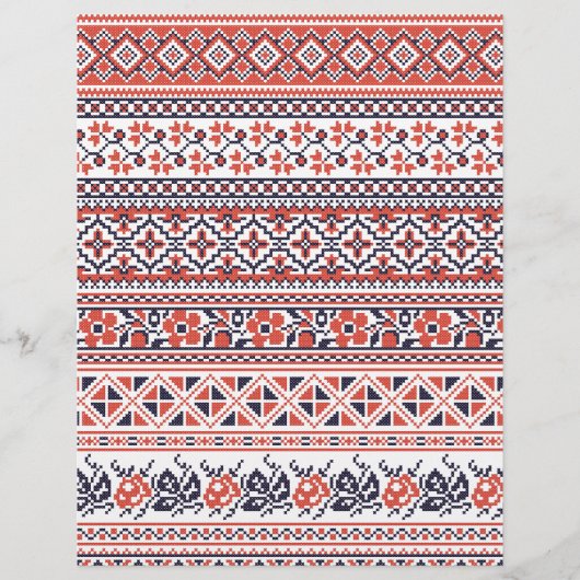 Muster für Kreuzstiche Flyer (Vorne)