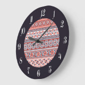 Muster für Kreuzstiche Große Wanduhr (Winkel)