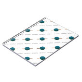 Muster für Kronenhaken und Garnelen Notizblock (Linke Seite)