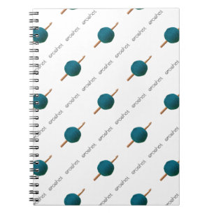 Muster für Kronenhaken und Garnelen Notizblock