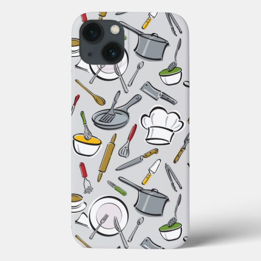 Muster für Küchenwerkzeuge Case-Mate iPhone Hülle (Rückseite)