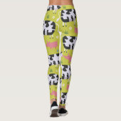 Muster für Kühe und Schweine Leggings (Rückseite)