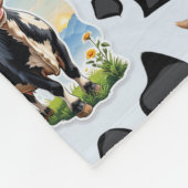 Muster für Kuhmuster Fleecedecke (Ecke)