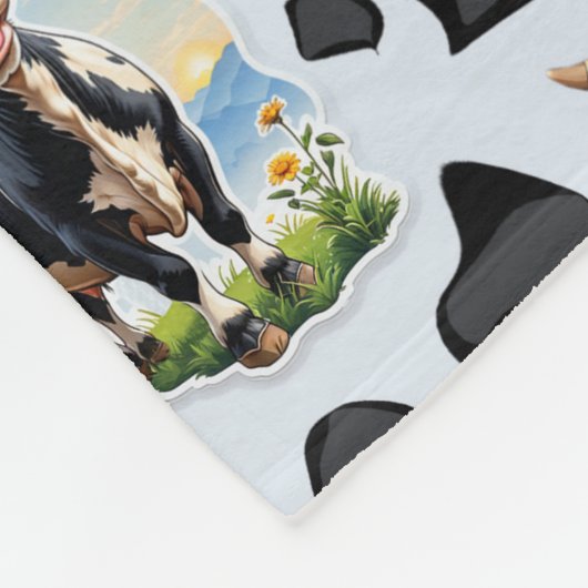 Muster für Kuhmuster Fleecedecke (Ecke)