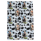 Muster für Kuhmuster Mittlere Geschenktüte (Rückseite)