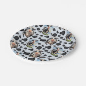 Muster für Kuhmuster Pappteller (Schrägansicht)