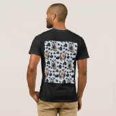 Muster für Kuhmuster T-Shirt (Schwarz voll)