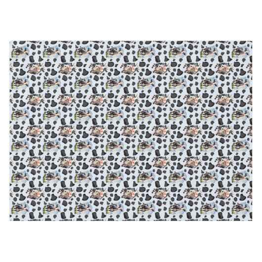 Muster für Kuhmuster Tischdecke (Vorderseite (Horizontal))