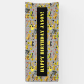 Muster für kundenspezifische Bautransporter Banner (Vertikal)