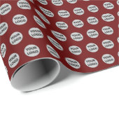 Muster für kundenspezifische Firmenlogos Geschenkpapier (Rolleneckpunkt)