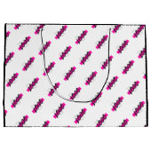 Muster für kundenspezifische Firmenlogos Textwerbu Große Geschenktüte (Rückseite)