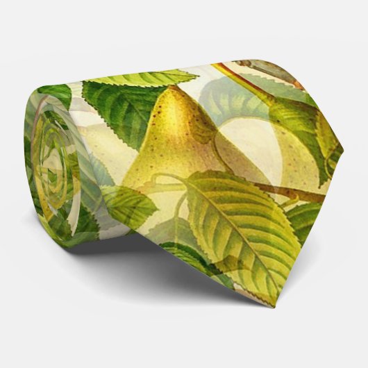 Muster für kundenspezifische LogoBirnen und Blätte Krawatte (Gerollt)