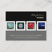 Muster für kundenspezifische Visitenkarten-Fotos Visitenkarte (Rückseite)