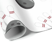 Muster für kundenspezifisches Bowling Ball & Butto Geschenkpapier (Rolleneckpunkt)