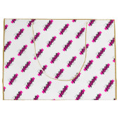 Muster für kundenspezifisches Firmenlogo Text Werb Große Geschenktüte (Rückseite)