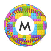 Muster für Kunststoffkonstruktionsblöcke Baseball (Vorderseite Links)