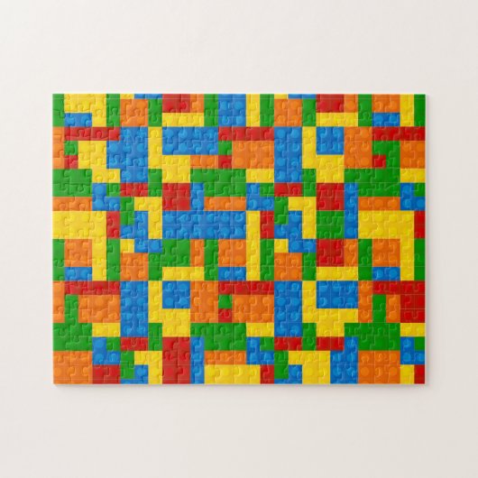 Muster für Kunststoffkonstruktionsblöcke Puzzle (Horizontal)