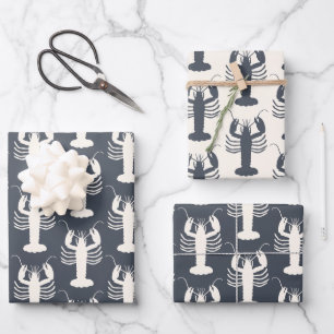 Muster für Küstenstreifen Geschenkpapier Set