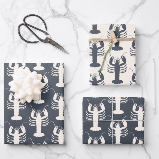 Muster für Küstenstreifen Geschenkpapier Set (Vorderseite)