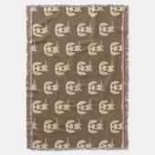 Muster für langhaarige Creme-Dackeln | Niedliche D Decke (Vorderseite Vertikal)