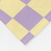 Muster für Lavendel- und Gelbkarton-Karo Fleecedecke (Ecke)