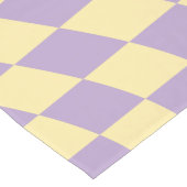 Muster für Lavendel- und Gelbkarton-Karo Kurzer Tischläufer (Ecke)
