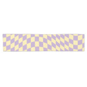 Muster für Lavendel- und Gelbkarton-Karo Kurzer Tischläufer (Horizontal)