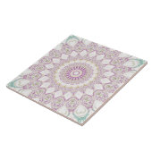Muster für Lavendel und grüne Pastel Mandala Fliese (Seite)