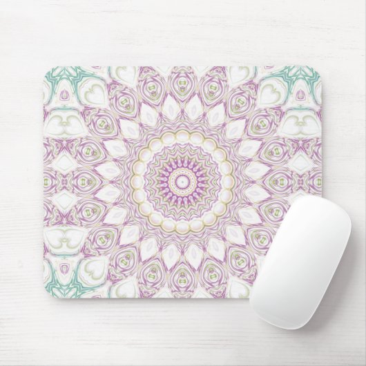 Muster für Lavendel und grüne Pastel Mandala Mousepad (Mit Mouse)