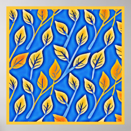 Muster für lebendige ColorVista-Blätter Poster