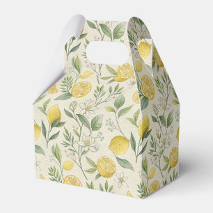 Muster für Lemons und Blume Geschenkschachtel