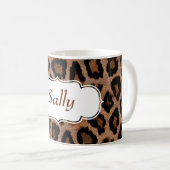 Muster für Leopard-Pelz Kaffeetasse (VorderseiteRechts)