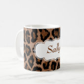Muster für Leopard-Pelz Kaffeetasse (Vorderseite Links)