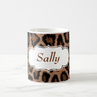 Muster für Leopard-Pelz Kaffeetasse