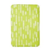 Muster für leuchtende Zitronen mit grüner Rundung Badematte (Vorderseite Vertikal)