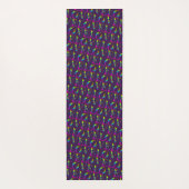 Muster für Liebe der Retro-Gefärbte Krawatte Yogamatte (Rückseite)