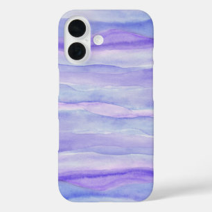 Muster für Lila Aquarellschichten mit kreativem La iPhone 16 Hülle