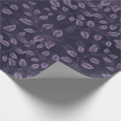 Muster für Lila Blätter Geschenkpapier (Ecke)