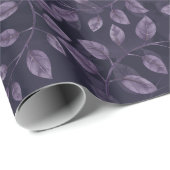 Muster für Lila Blätter Geschenkpapier (Rolleneckpunkt)