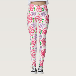 Muster für Lila Blume Leggings