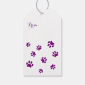 Muster für lila Druckfarben Geschenkanhänger (Rückseite)