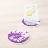 Muster für lila Gefärbte Krawatte Sandstein Untersetzer (Seite)