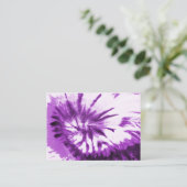 Muster für lila Gefärbte Krawatte Visitenkarte (Stehend Vorderseite)