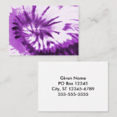 Muster für lila Gefärbte Krawatte Visitenkarte (Vorne/Hinten)