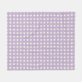 Muster für Lila geometrische Vintage Lavendel Fleecedecke (Vorderseite (Horizontal))