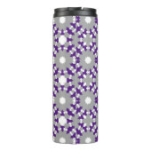 Muster für Lila, graue, gelbe Kreise Thermosbecher (Rückseite)