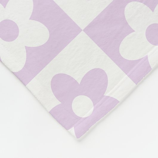 Muster für Lila hintereinander hintereinander gekr Fleecedecke (Ecke)