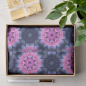 Muster für Lila Indigogeometrische Blume Seidenpapier (Geschenk)