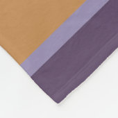 Muster für lila Orangenstreifen Fleecedecke (Ecke)