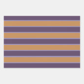 Muster für lila Orangenstreifen Geschenkpapier Set (Vorderseite 2)